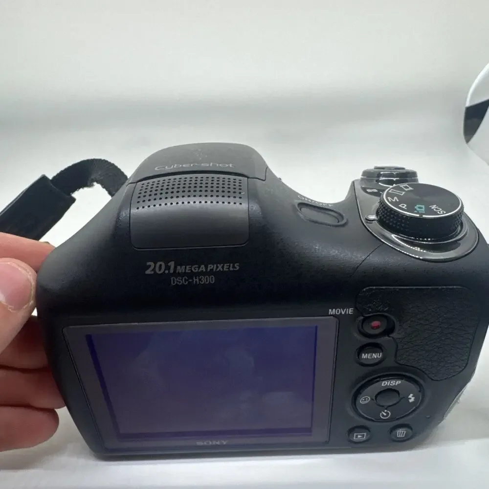 Sony Cyber-Shot DSC-H300 20.1MP Camera Black 35x Zoom Tested Working